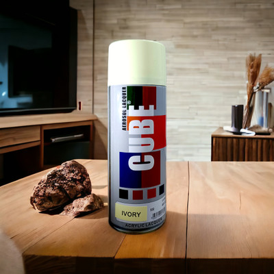 GHANA HUB Original Cube Ivory Spray Paint 450 ml(Pack of 1)