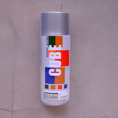 MODAROCK Silver Spray Paint 400 ml(Pack of 1)