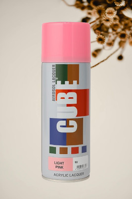 Golden Fox CUBE Light Pink Acrylic Lacquer Spray Paint Pink Spray Paint 400 ml(Pack of 1)