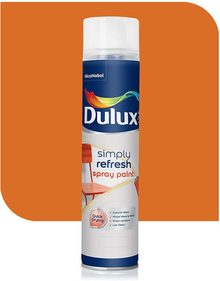 Dulux Simply Refresh DIY Spray Paint Multipurpose Combo for Home Wall, Wood & Metal Orange Spray Paint 400 ml(Pack of 1)