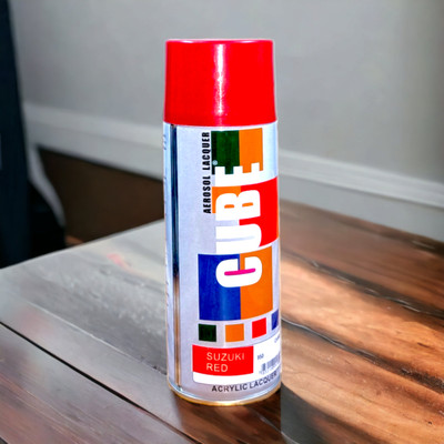 CUBE Red Spray Paint 450 ml(Pack of 1)