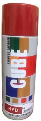 CUBE Cube Aerosol Spray Paint for Multipurpose Red Spray Paint 400 ml(Pack of 1)