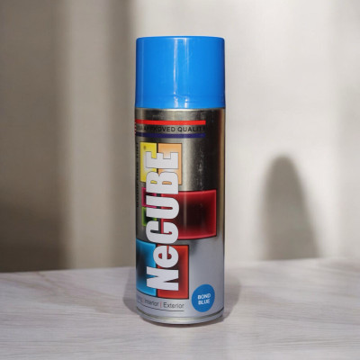 NEWCUBE Premium Quality & Multipurpose Spray Paint NECUBE BOND BLUE Spray Paint 400 ml(Pack of 1)