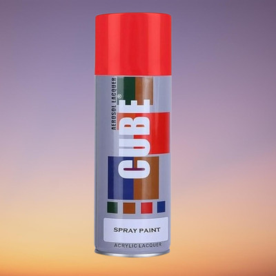 Golden Fox Cube red Spray Paint Red Spray Paint 400 ml(Pack of 1)