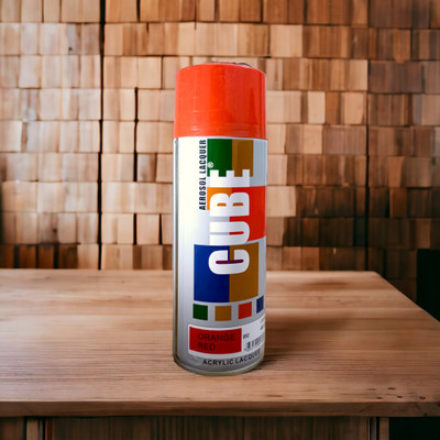 GHANA HUB Original Cube Orange Red Spray Paint 450 ml(Pack of 1)