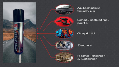 CUBE Walls Spray Paints (350gm) Black Spray Paint 400 ml(Pack of 1)