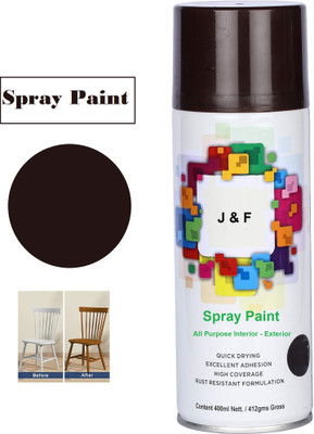 J & F Brown Spray Paint 400 ml(Pack of 1)