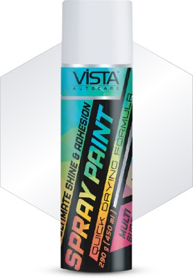 Vista Auto Care White Spray Paint 450 ml(Pack of 1)