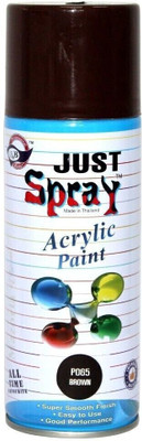 Just Sprey Dark Brown Spray Paint Gloss Finish Spray Paint Quick Dry Good finish Brown Spray Paint 400 ml(Pack of 1)