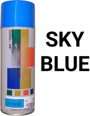 Gro Bike, Cycle, Scooty, Car, Metal, Fiber, Furniture SKY BLUE Spray Paint 400 ml(Pack of 1)