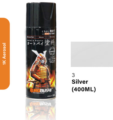 Samurai Kurobushi Standard Colours SP003 Silver Spray Paint 400 ml(Pack of 1)