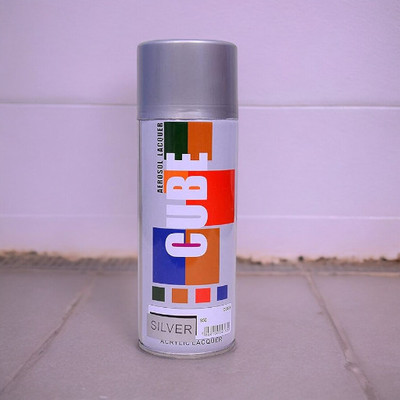 MODAROCK Silver Spray Paint 400 ml(Pack of 1)