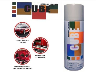 CUBE Grey Spray Paint 400 ml(Pack of 1)