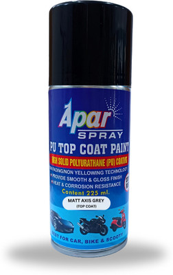 apar PU Spray Paint Matte Axis Grey Compatible For Honda Activa-225ml(Pack of 1) Grey Spray Paint 225 ml(Pack of 1)