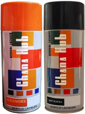 GHANA HUB Cube Aerosol Multi Purpose Spray Paint EACH BOTTLE 450 ML Multicolor Spray Paint 900 ml(Pack of 2)