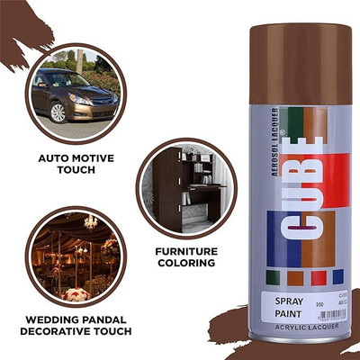 MODAROCK Cube Brown Spray Paint Brown Spray Paint 400 ml(Pack of 1)