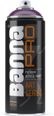 Banna Premium Art Series Acrylic Purple Dark Spray Paint 440 ml(Pack of 1)