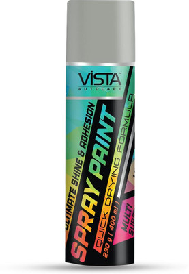 Vista Auto Care DIY Acrylic Spray Paint (Bright Chrome) Bright Chrome Spray Paint 400 ml(Pack of 1)