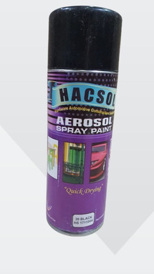 HACSOL HACSOL Aerosol Black Spray Paint 400 ml Black Spray Paint 400 ml(Pack of 1)