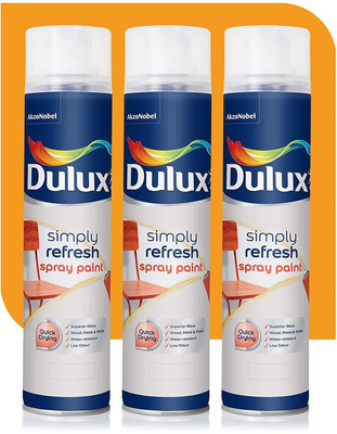 Dulux Simply Refresh Spray Paint Combo Multipurpose Quick Dry for Home & Wall Yellow Spray Paint 400 ml(Pack of 3)