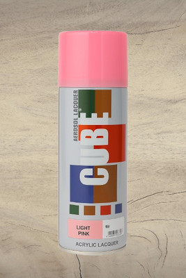 MODAROCK CUBE Light Pink Acrylic Lacquer Spray Paint Pink Spray Paint 400 ml(Pack of 1)