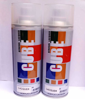 CUBE CUBE COMBO SPRAY PAINTS White Spray Paint 800 ml(Pack of 2)