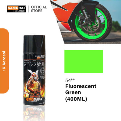 Samurai Kurobushi Fluorescent Colours 54 Green Spray Paint 400 ml(Pack of 1)