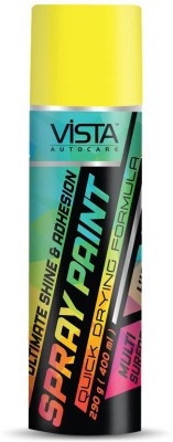 Vista Auto Care Yellow Spray Paint 400 ml(Pack of 1)