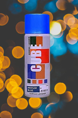 Golden Fox cube Aerosol Spray Paint 400ml for Multipurpose use Blue Spray Paint 400 ml(Pack of 1)