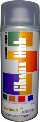 GHANA HUB Premium Cube F1 Single Transparent Lacquer Clear Spray Paint 400 ml(Pack of 1)