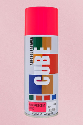 MODAROCK CUBE Fluorescent Pink Acrylic Lacquer Spray Paint fluorescent pink Spray Paint 400 ml(Pack of 1)