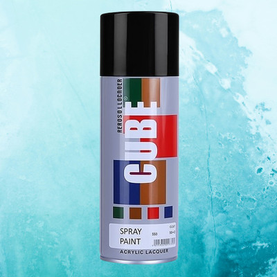 Golden Fox Gloss Black Spray Paint 400 ml(Pack of 1)