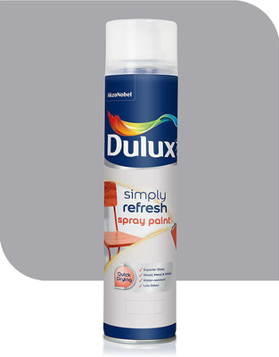 Dulux Spray Paint Quick Drying with Gloss finish for Metal, Wood & Wall Silver Spray Paint 400 ml(Pack of 1)