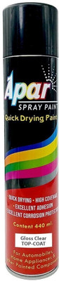 apar Spray Paint Antirust Gloss Clear-440ml, For Car and Bikes Clear Spray Paint 440 ml(Pack of 1)