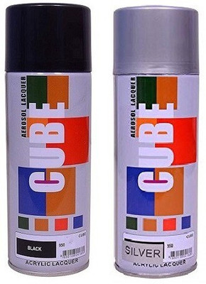 CUBE Cube Aerosol Spray Paint for Multipurpose Multicolor Spray Paint 400 ml(Pack of 2)