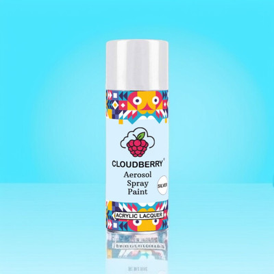 Cloudberry Gloss Finish Silver Spray Paint 400 ml(Pack of 1)