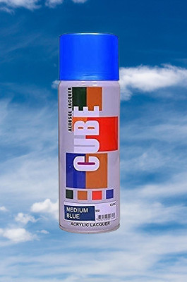 Golden Fox cube Aerosol Spray Paint 400ml for Multipurpose use Blue Spray Paint 400 ml(Pack of 1)