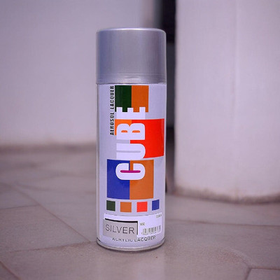 Golden Fox Silver Spray Paint 400 ml(Pack of 1)