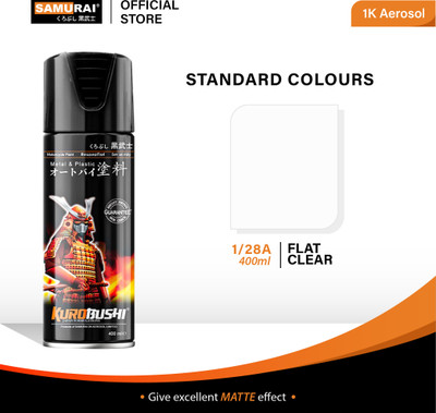 Samurai Kurobushi Standard Colours 128A Clear Spray Paint 400 ml(Pack of 1)