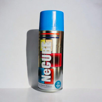 Necube Premium, Universal & Multipurpose MEDIUM BLUE Spray Paint 400 ml(Pack of 1)