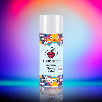 Cloudberry Gloss Finish Silver Spray Paint 400 ml(Pack of 1)