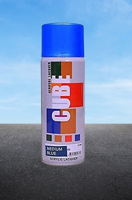 Golden Fox cube Aerosol Spray Paint 400ml for Multipurpose use Blue Spray Paint 400 ml(Pack of 1)