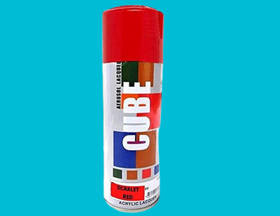 MODAROCK CUBE MULTIPURPOSE RED SPRAY PAINT Red Spray Paint 400 ml(Pack of 1)