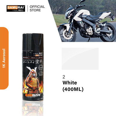 Samurai Kurobushi Standard Colours SP002 White Spray Paint 400 ml(Pack of 1)