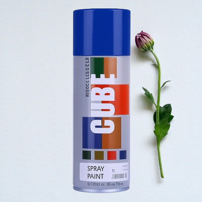 Golden Fox Cube Blue Spray Paint Medium Blue Spray Paint 400 ml(Pack of 1)