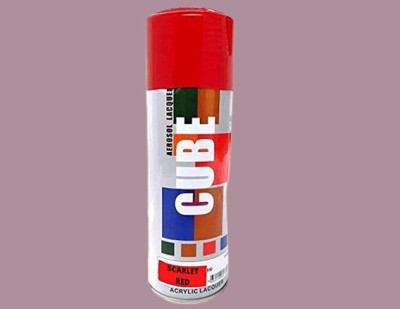 MODAROCK CUBE MULTIPURPOSE RED SPRAY PAINT Red Spray Paint 400 ml(Pack of 1)