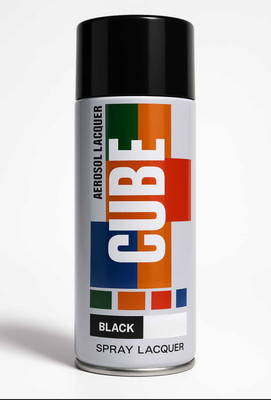 SST Cube Black Spray Paint 400 ml(Pack of 1)