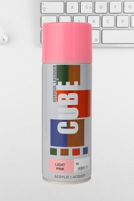 MODAROCK CUBE Light Pink Acrylic Lacquer Spray Paint Pink Spray Paint 400 ml(Pack of 1)