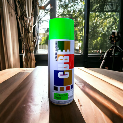 GHANA HUB Original Cube Fluorescent Green Spray Paint 450 ml(Pack of 1)