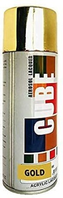 CUBE ACRYLIC Cube Aerosol Spray Paint for Bike, Car, Activa, Metal, Art & Craft Brown Spray Paint 400 ml(Pack of 1)